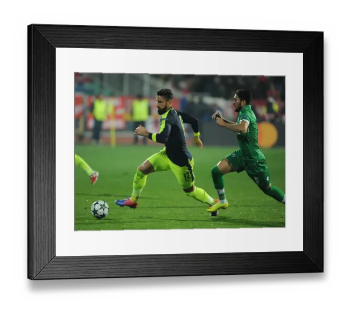 Framed Print : Olivier Giroud's Champion Goal: Arsenal's Victory Over Ludogorets (November 2016) Framed Print : Olivier Giroud's Champion Goal: Arsenal's Victory Over Ludogorets (November 2016)