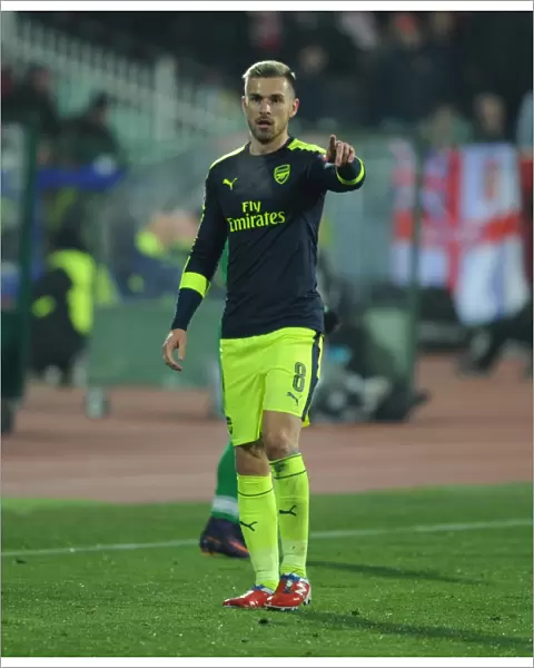 Arsenal's Aaron Ramsey in Action against Ludogorets Razgrad in 2016-17 UEFA Champions League