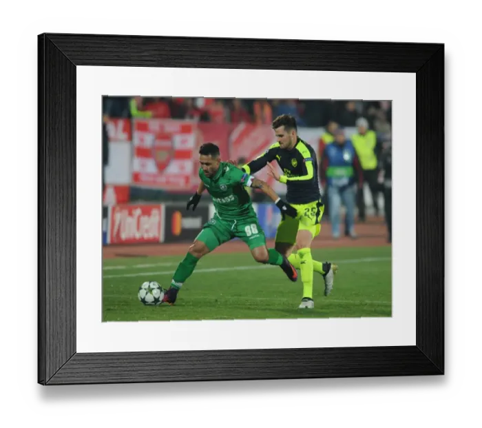 Framed Print : Arsenal vs Ludogorets: Jenkinson Clashes with Wanderson in Champions League Showdown, Sofia 2016 Framed Print : Arsenal vs Ludogorets: Jenkinson Clashes with Wanderson in Champions League Showdown, Sofia 2016