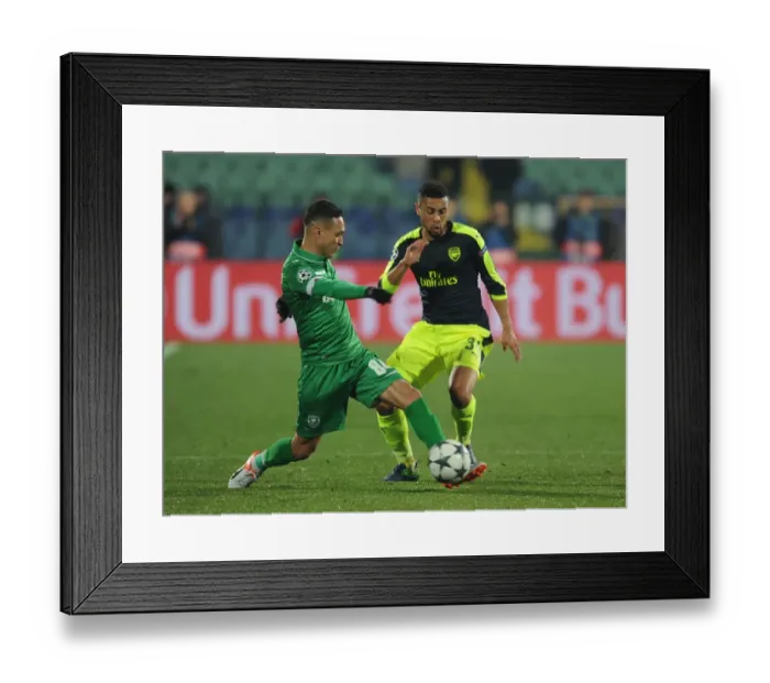 Framed Print : Coquelin vs Marcelinho: Arsenal vs Ludogorets Clash in UEFA Champions League Framed Print : Coquelin vs Marcelinho: Arsenal vs Ludogorets Clash in UEFA Champions League