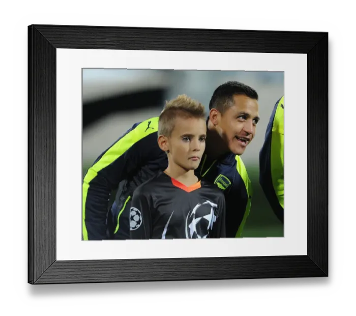 Framed Print : Alexis Sanchez: Arsenal's Star Forward Faces Ludogorets in Champions League