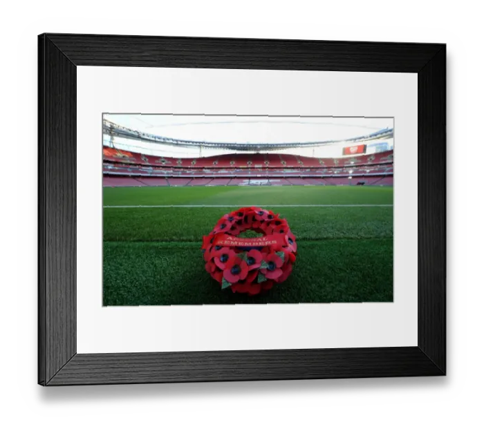 Framed Print : Arsenal vs. Tottenham: Remembrance Day Tribute at Emirates Stadium (2016-17)