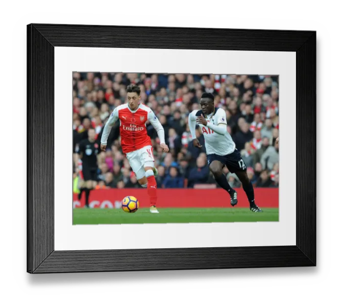 Framed Print : Mesut Ozil Breaks Past Wanyama: Intense Rivalry - Arsenal vs. Tottenham, Premier League 2016-17 Framed Print : Mesut Ozil Breaks Past Wanyama: Intense Rivalry - Arsenal vs. Tottenham, Premier League 2016-17