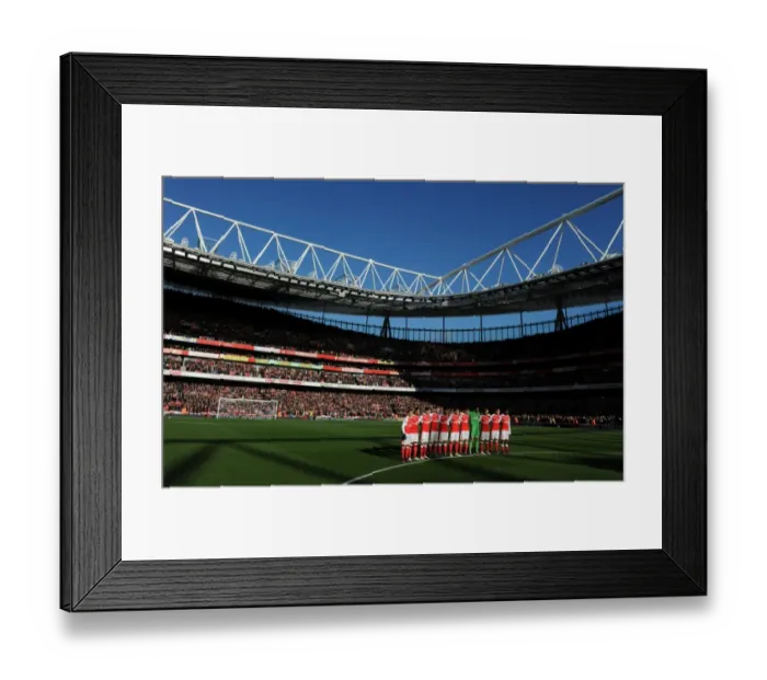 Framed Print : Arsenal and Tottenham Honor Remembrance Day Ahead of Premier League Clash