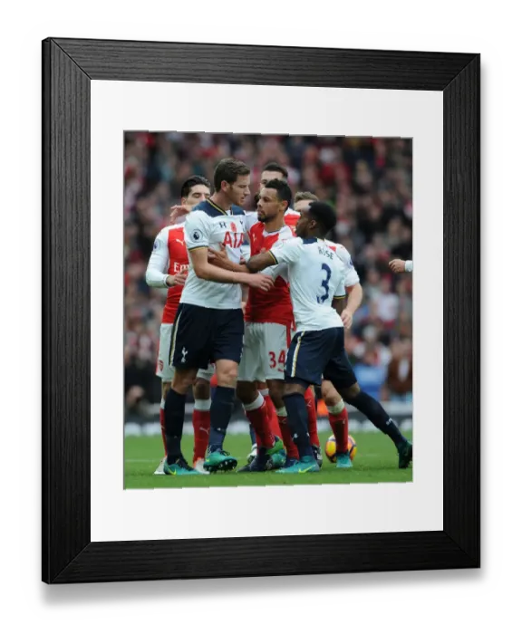 Framed Print : Clash of Rivals: Arsenal vs. Tottenham, Premier League 2016-17