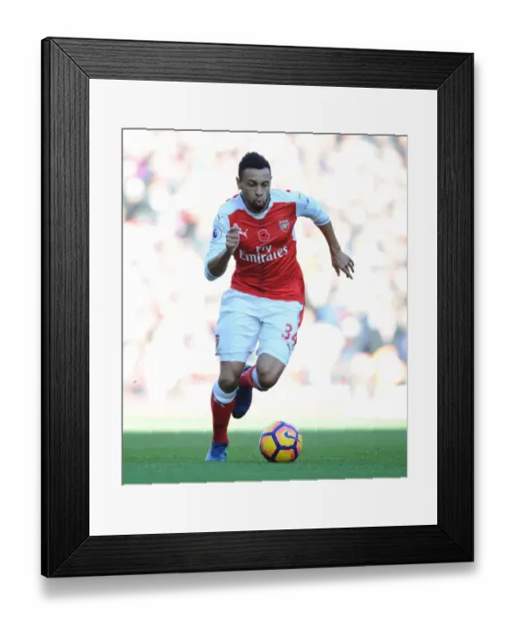 Framed Print : Arsenal vs. Tottenham: Coquelin in Action at the Emirates Stadium (Premier League 2016-17)