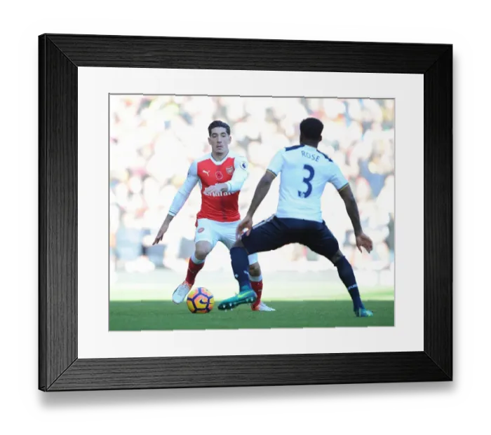 Framed Print : Arsenal vs. Tottenham: Bellerin vs. Rose in Intense Premier League Clash Framed Print : Arsenal vs. Tottenham: Bellerin vs. Rose in Intense Premier League Clash