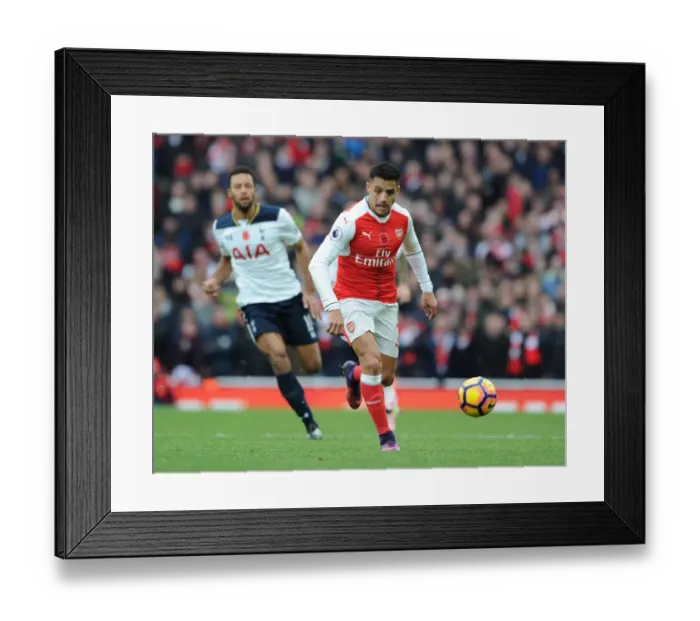 Framed Print : Clash of the London Giants: Arsenal vs. Tottenham in the Premier League (2016-17)