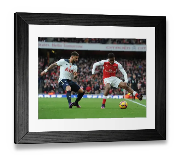 Framed Print : Battle at the Emirates: Iwobi vs. Walker - Arsenal vs. Tottenham, 2016-17 Premier League Framed Print : Battle at the Emirates: Iwobi vs. Walker - Arsenal vs. Tottenham, 2016-17 Premier League
