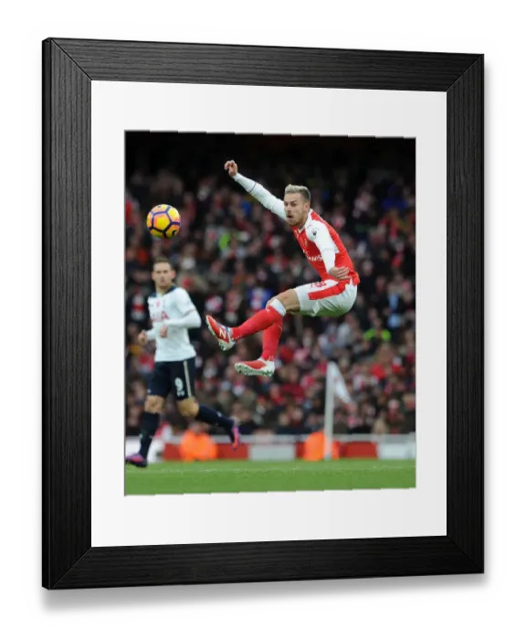 Framed Print : Arsenal vs. Tottenham: Ramsey in Action at the Emirates Stadium (Premier League 2016-17)