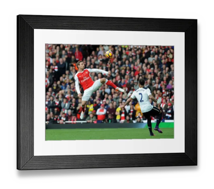 Framed Print : Monreal's Clearing: Arsenal Overcome Tottenham Rivalry (2016-17)