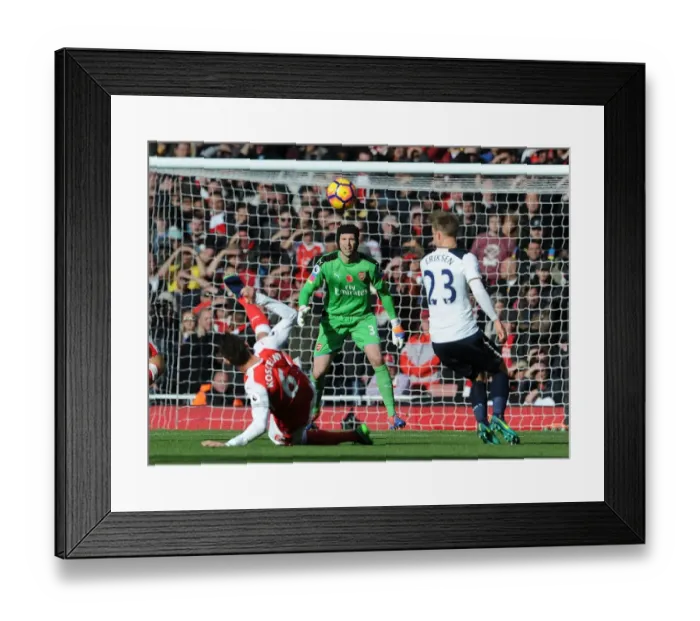 Framed Print : Arsenal vs. Tottenham: Petr Cech in Action during the Intense 2016-17 Premier League Clash at Emirates Stadium Framed Print : Arsenal vs. Tottenham: Petr Cech in Action during the Intense 2016-17 Premier League Clash at Emirates Stadium