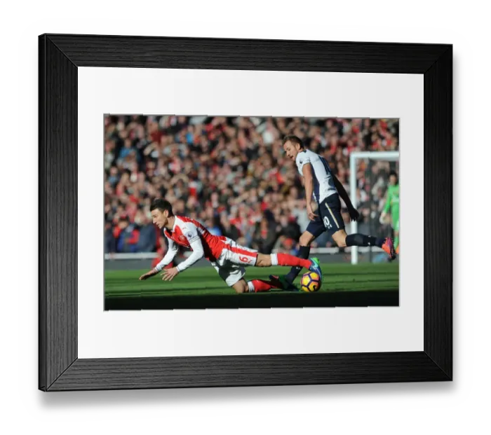 Framed Print : Arsenal vs. Tottenham: Koscielny vs. Kane - Premier League Rivalry Framed Print : Arsenal vs. Tottenham: Koscielny vs. Kane - Premier League Rivalry