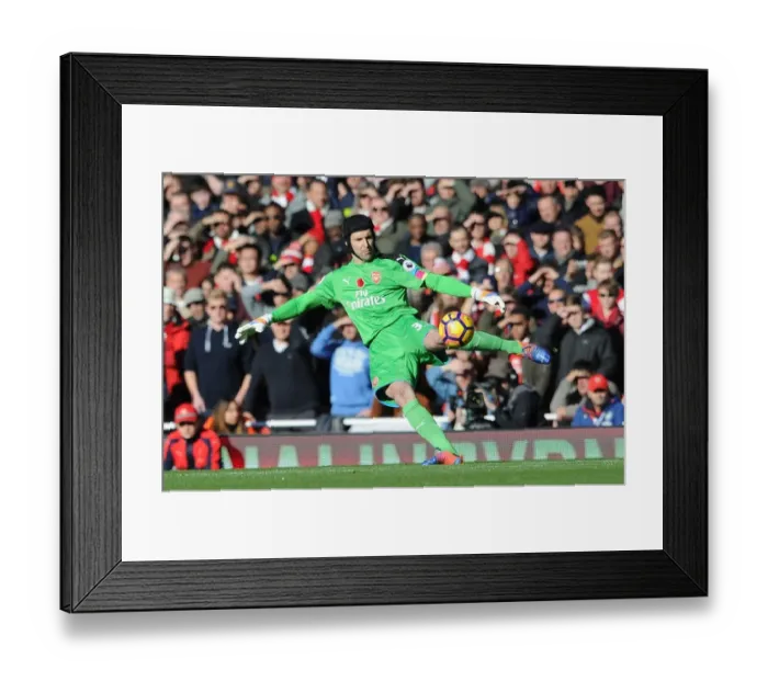 Framed Print : Petr Cech's Battle: Arsenal vs. Tottenham Rivalry at Emirates Stadium (2016-17)
