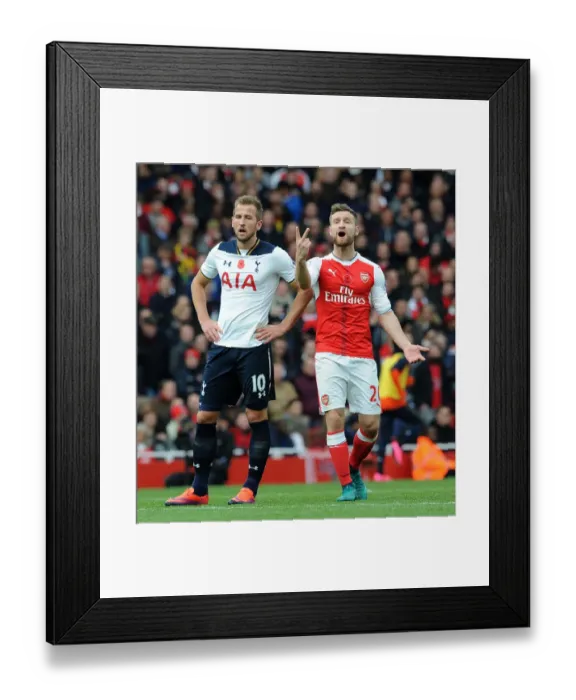 Framed Print : Arsenal vs. Tottenham: Mustafi Gives Instructions Amidst Intense Rivalry (Premier League, 2016-17) Framed Print : Arsenal vs. Tottenham: Mustafi Gives Instructions Amidst Intense Rivalry (Premier League, 2016-17)