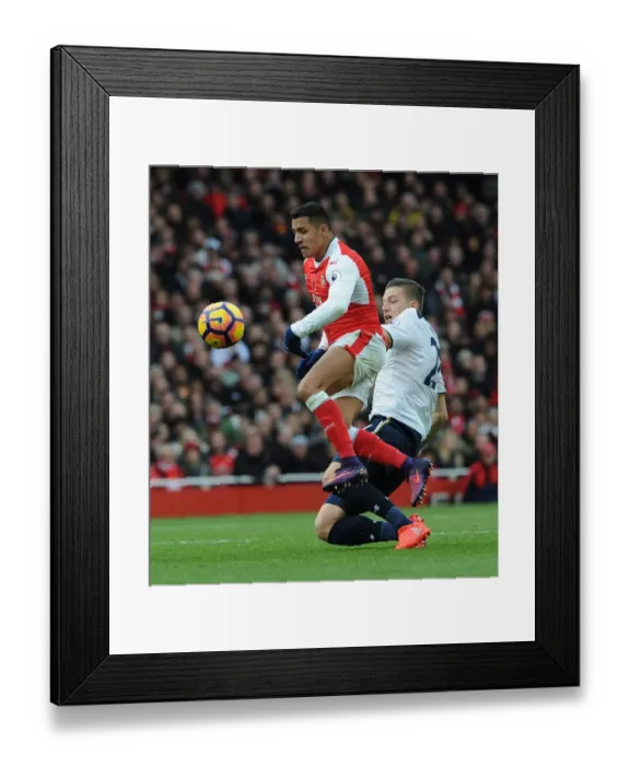 Framed Print : Clash of the London Rivals: Arsenal vs. Tottenham in the Premier League