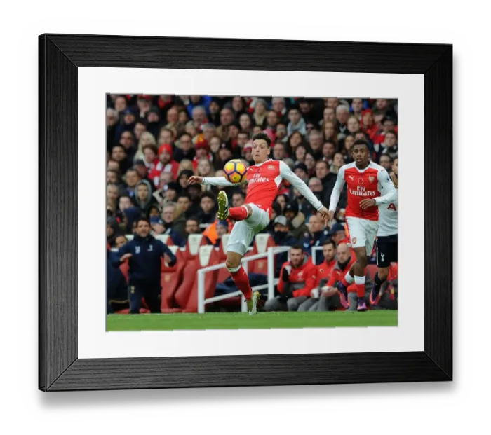 Framed Print : Mesut Ozil in Action: Arsenal vs. Tottenham (Premier League 2016-17) - Emirates Stadium Showdown