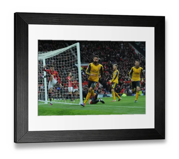 Framed Print : Giroud's Stunner: Arsenal's Game-Winning Goal vs. Manchester United (2016-17) Framed Print : Giroud's Stunner: Arsenal's Game-Winning Goal vs. Manchester United (2016-17)