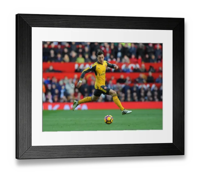 Framed Print : Premier League Clash: Mesut Ozil Faces Manchester United at Old Trafford (2016-17) Framed Print : Premier League Clash: Mesut Ozil Faces Manchester United at Old Trafford (2016-17)