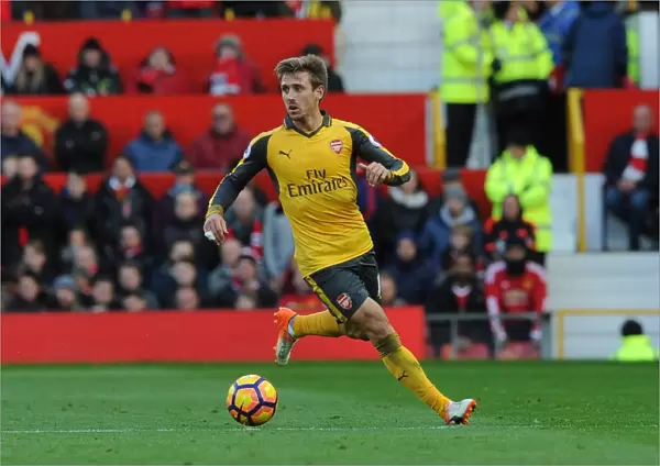 Nacho Monreal in Action: Manchester United vs. Arsenal, Premier League 2016-17