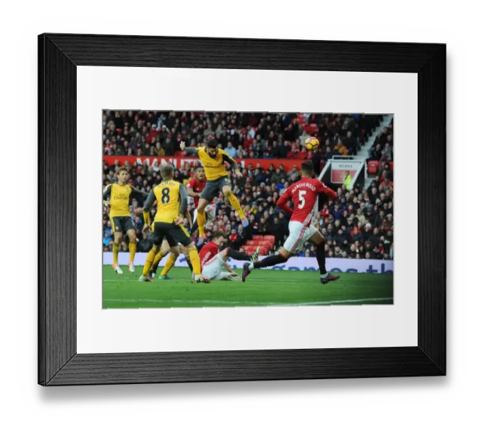 Framed Print : Giroud's Header: Arsenal's Victory Over Manchester United (2016-17)