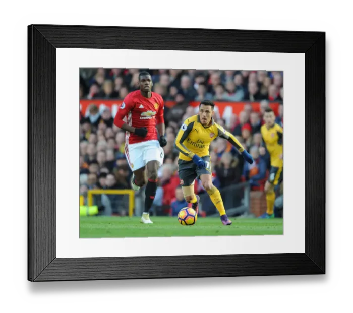 Framed Print : Alexis Sanchez Outsmarts Pogba: A Premier League Showdown - Arsenal vs Manchester United (2016-17) Framed Print : Alexis Sanchez Outsmarts Pogba: A Premier League Showdown - Arsenal vs Manchester United (2016-17)