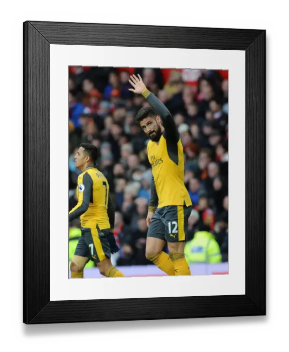 Framed Print : Giroud's Goal: Manchester United vs. Arsenal, Premier League 2016-17 Framed Print : Giroud's Goal: Manchester United vs. Arsenal, Premier League 2016-17