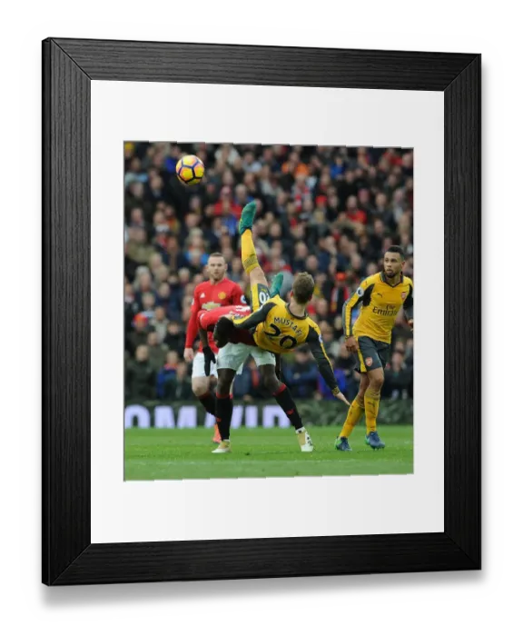 Framed Print : Mustafi vs. Pogba: Clash at Old Trafford - Manchester United vs. Arsenal, Premier League 2016-17 Framed Print : Mustafi vs. Pogba: Clash at Old Trafford - Manchester United vs. Arsenal, Premier League 2016-17