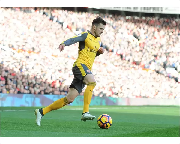 Arsenal's Carl Jenkinson Clashes with Manchester United at Old Trafford (2016-17 Premier League)