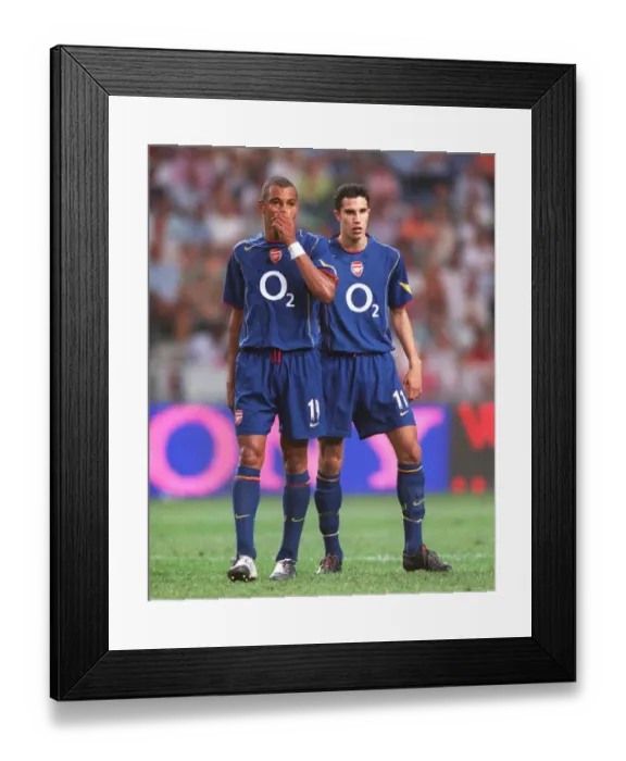 Framed Print : (Arsenal). Ajax v Arsenal. The Amsterdam Tournament