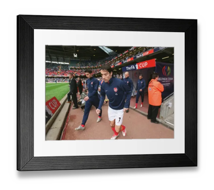 Framed Print : Arsenal Triumphs Over Blackburn Rovers 3-0 in FA Cup Semi-Final at Millennium Stadium, 2005