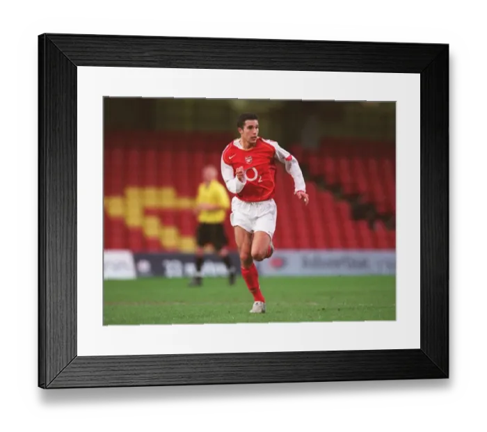 Framed Print : Robin van Persie (Arsenal). Watford Reserves 1: 3 Arsenal Reserves