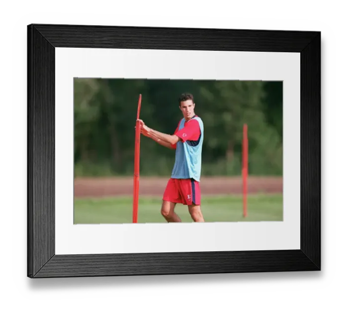 Framed Print : Arsenal Football Club: Pre-Season Training with Robin van Persie, Austria 2004 Framed Print : Arsenal Football Club: Pre-Season Training with Robin van Persie, Austria 2004