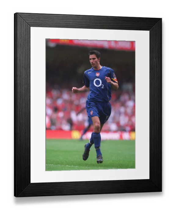 Framed Print : Arsenal's Glory: FA Community Shield Victory Over Manchester United at Millennium Stadium (August 8, 2004)