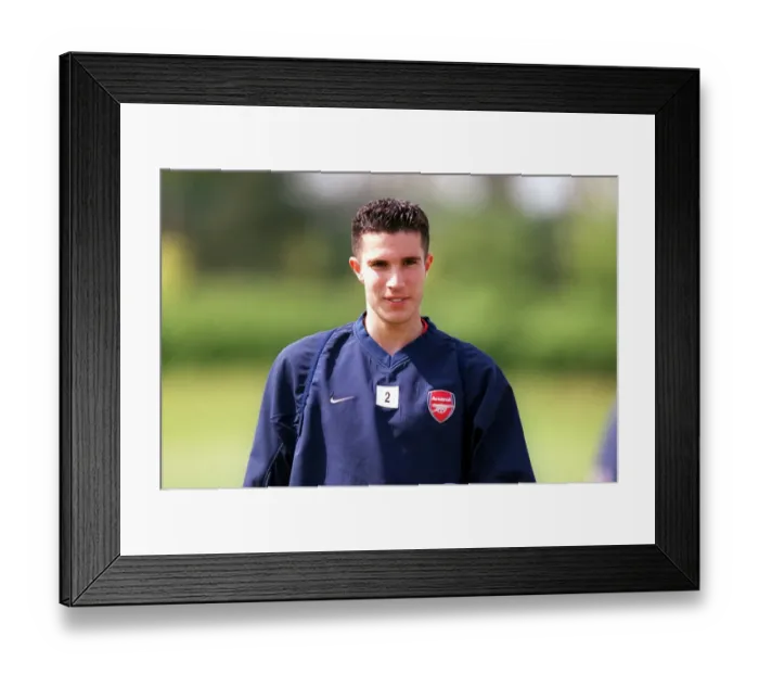 Framed Print : Arsenal's Robin van Persie at Training, 2004 Framed Print : Arsenal's Robin van Persie at Training, 2004