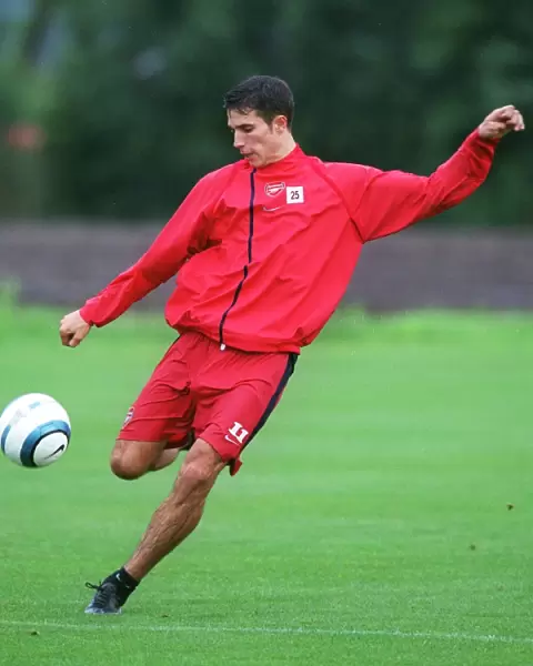 Arsenal Football Club: Robin van Persie in Focus during Pre-Season Training, Austria 2004
