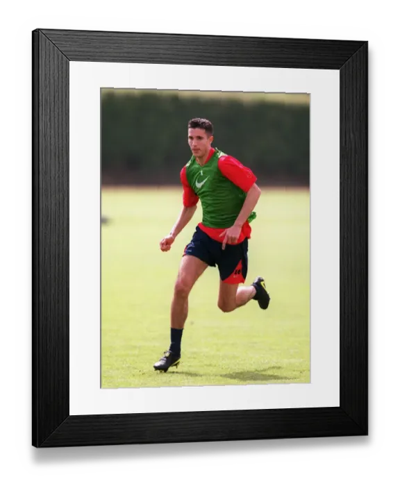 Framed Print : Robin van Persie at Arsenal Training, 2004
