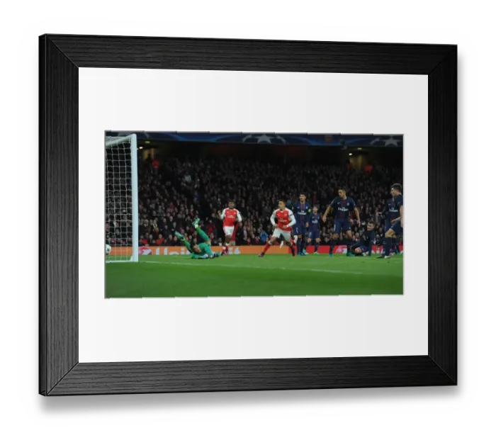 Framed Print : Own Goal Shock: Verratti Scores Against Arsenal in Champions League Clash Framed Print : Own Goal Shock: Verratti Scores Against Arsenal in Champions League Clash
