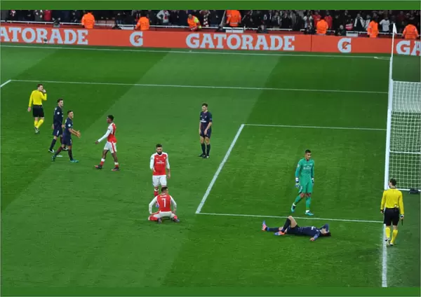 Penalty Drama: Arsenal vs. Paris Saint-Germain in Champions League - Krychowiak Trips Sanchez