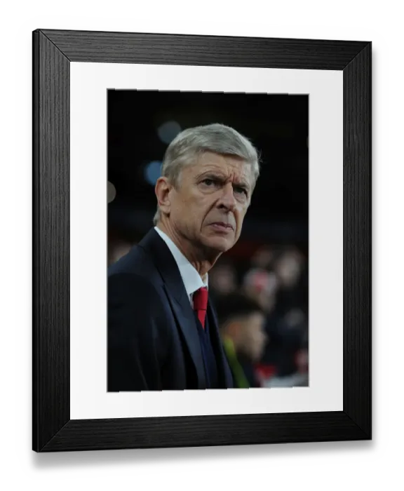 Framed Print : Arsene Wenger: Arsenal FC vs Paris Saint-Germain, UEFA Champions League, 2016 Framed Print : Arsene Wenger: Arsenal FC vs Paris Saint-Germain, UEFA Champions League, 2016