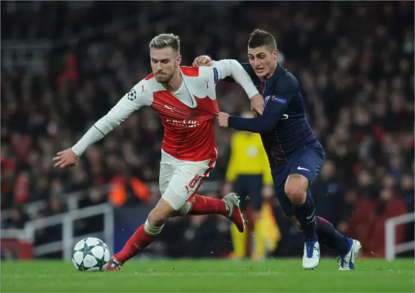 Clash of the Midfield Masters: Ramsey vs. Verratti in Arsenal vs. Paris Saint-Germain Champions League Battle (2016-17)