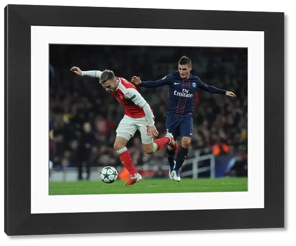 Clash of Midfield Maestros: Ramsey vs. Verratti, Arsenal vs. Paris Saint-Germain, Champions League 2016-17