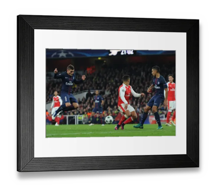 Framed Print : Marco Verratti's Own Goal: Arsenal FC vs Paris Saint-Germain, UEFA Champions League 2016-17 Framed Print : Marco Verratti's Own Goal: Arsenal FC vs Paris Saint-Germain, UEFA Champions League 2016-17