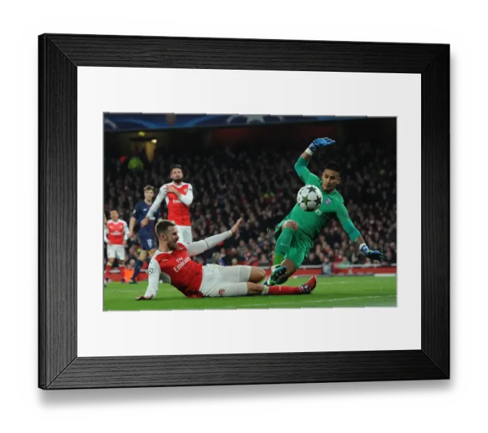 Framed Print : Arsenal vs. Paris Saint-Germain: A Champions League Showdown at Emirates Stadium