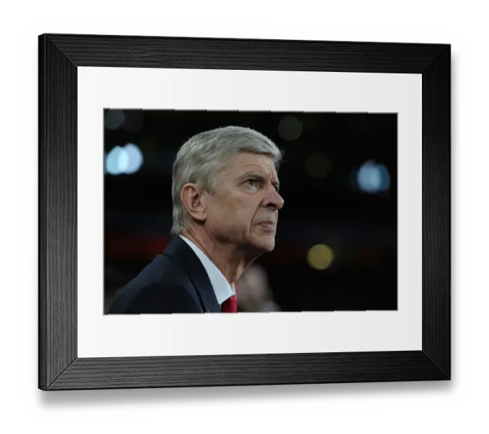Framed Print : Arsene Wenger: Arsenal vs Paris Saint-Germain, UEFA Champions League, 2016