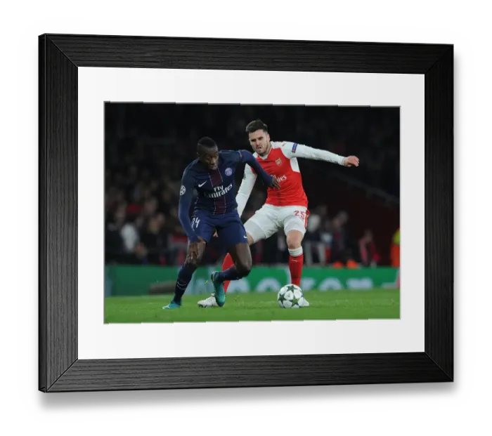 Framed Print : Champions League Showdown: Arsenal vs. Paris Saint-Germain - A Battle of Football Titans (2016-17) Framed Print : Champions League Showdown: Arsenal vs. Paris Saint-Germain - A Battle of Football Titans (2016-17)