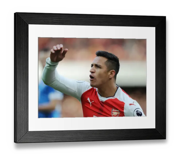 Framed Print : Arsenal's Alexis Sanchez in Action: Arsenal vs AFC Bournemouth, Premier League 2016 / 17 Framed Print : Arsenal's Alexis Sanchez in Action: Arsenal vs AFC Bournemouth, Premier League 2016 / 17