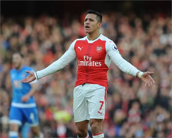 Arsenal's Alexis Sanchez in Action: Arsenal vs. AFC Bournemouth, Premier League 2016 / 17