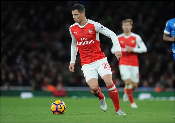 Granit Xhaka in Action: Arsenal vs AFC Bournemouth, Premier League 2016 / 17