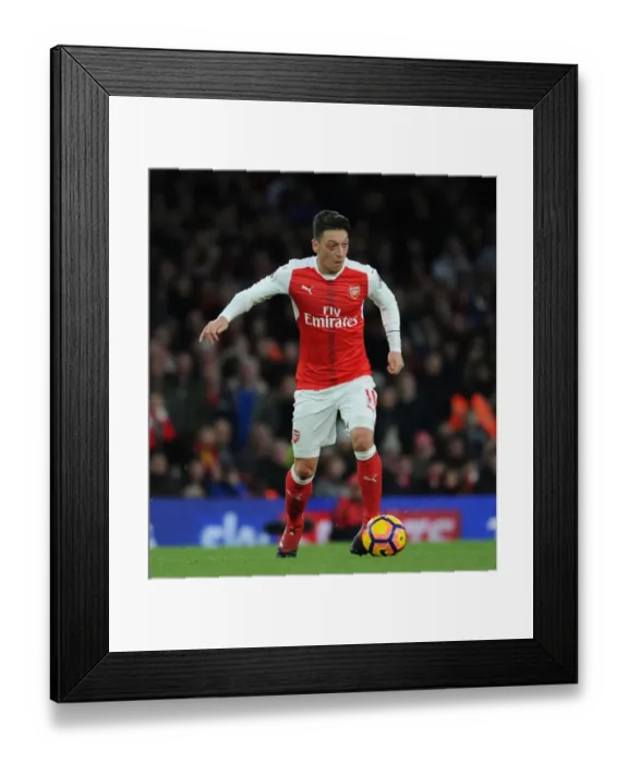 Framed Print : Mesut Ozil in Action: Arsenal vs AFC Bournemouth, Premier League 2016 / 17